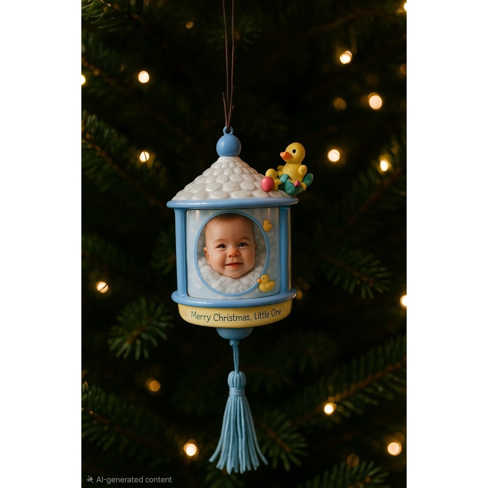 New VTG 2003‎ Heirloom Collection Christmas Ornament  Photo Lantern Style Ducks